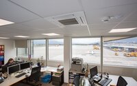 Flughafen Salzburg Klimaanlage Deckengerät von Strauß Kälte Klimatechnik