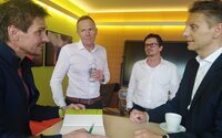 Felix, Peter, Gerhard und Stefan beim Team Event 2020