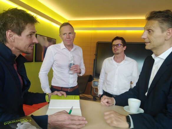 Felix, Peter, Gerhard und Stefan beim Team Event 2020